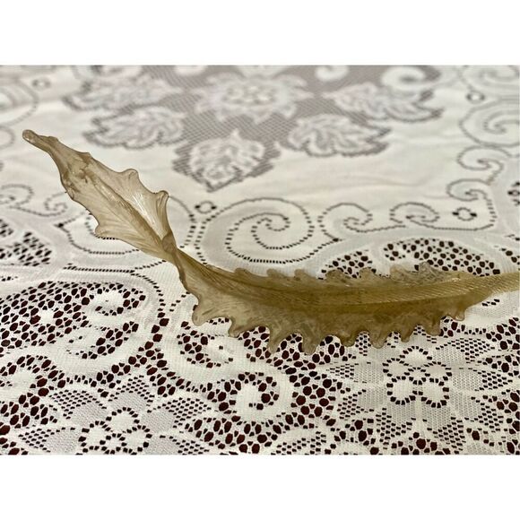 Vintage Murano Replacement Chandelier Glass Leaf 15” - Picture 5 of 7